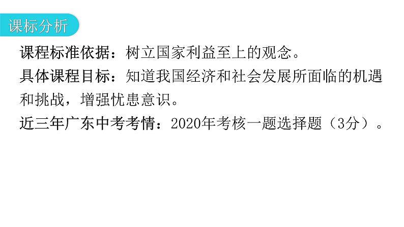 人教版道德与法治九年级下册第二单元第四课第一课时中国的机遇与挑战教学课件03