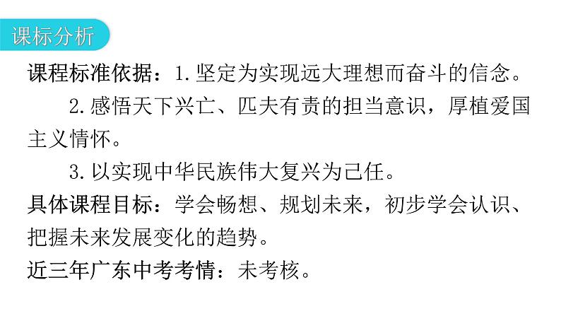 人教版道德与法治九年级下册第三单元第七课第二课时走向未来教学课件第3页