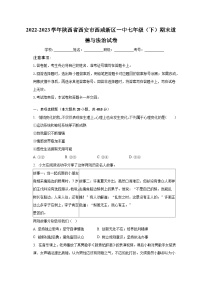 2022-2023学年陕西省西安市西咸新区一中七年级（下）期末道德与法治试卷（含解析）