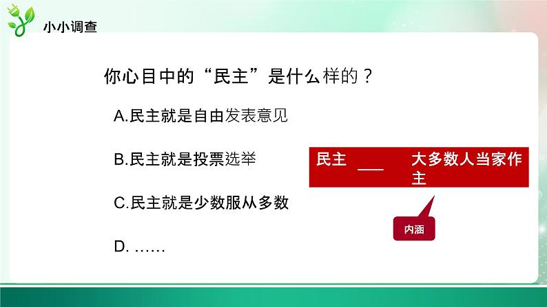 部编版道德与法治九年级上册 3.1生活在新型民主国家    课件07