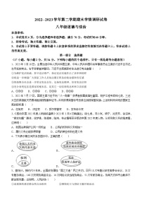 河南省周口市淮阳区2022-2023学年八年级下学期期末道德与法治试题