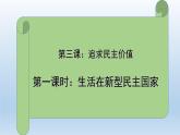 3.1生活在新型民主国家 课件-2023-2024学年部编版道德与法治九年级上册