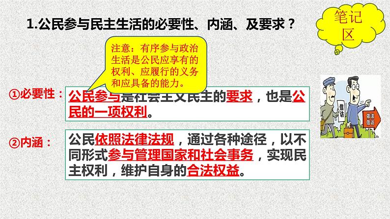 3.2 参与民主生活+课件 2023-2024学年部编版道德与法治九年级上册第8页