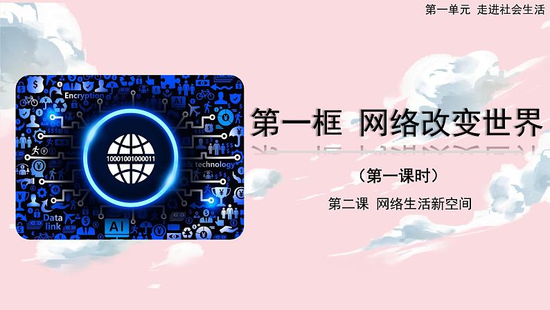 部编版2023-2024学年道德与法治八年级上册 2.1 网络改变世界  课件第1页