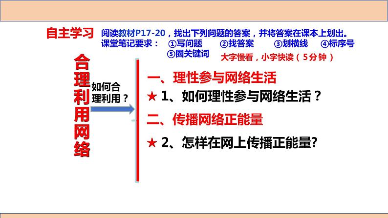 部编版2023-2024学年道德与法治八年级上册 2.2 合理利用网络 课件05