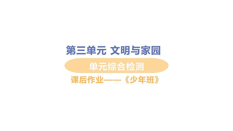 初中道德与法治九年级上册第三单元民主与法治复习综合检测课件（2023秋）第1页