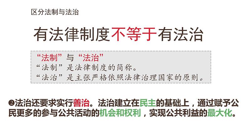 2023-2024学年部编版道德与法治九年级上册 4.1 夯实法治基础 课件07