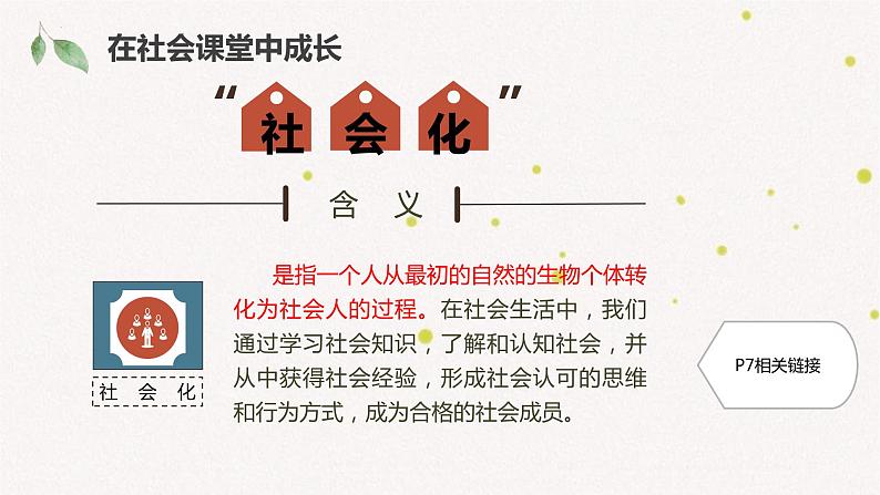 2023-2024学年部编版道德与法治八年级上册 1.2 在社会中成长 课件07