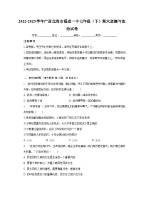 2022-2023学年广西北海市福成一中七年级（下）期末道德与法治试卷（含解析）