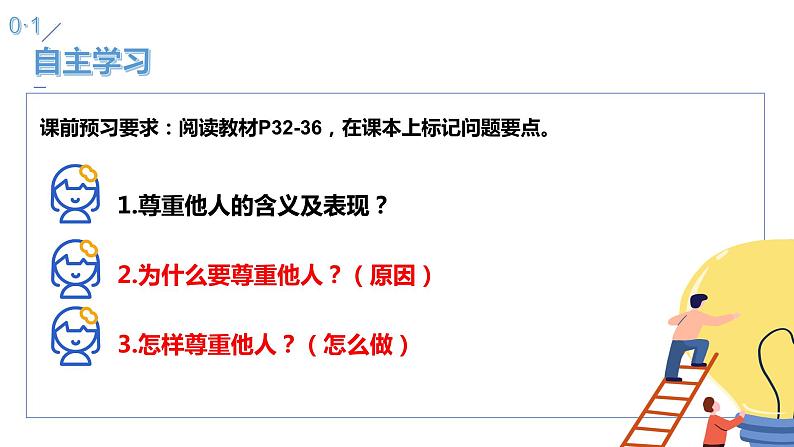 部编版2023-2024学年八年级道德与法治上册 4.1 尊重他人 课件04