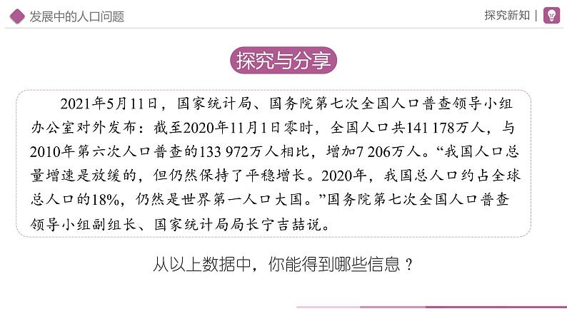 6.1 正视发展挑战 上课课件-2022-2023学年部编版道德与法治九年级上册07