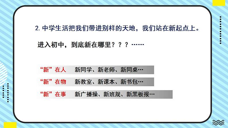 部编版道德与法治七年级上册 1.1 中学序曲 教学课件+导学案08