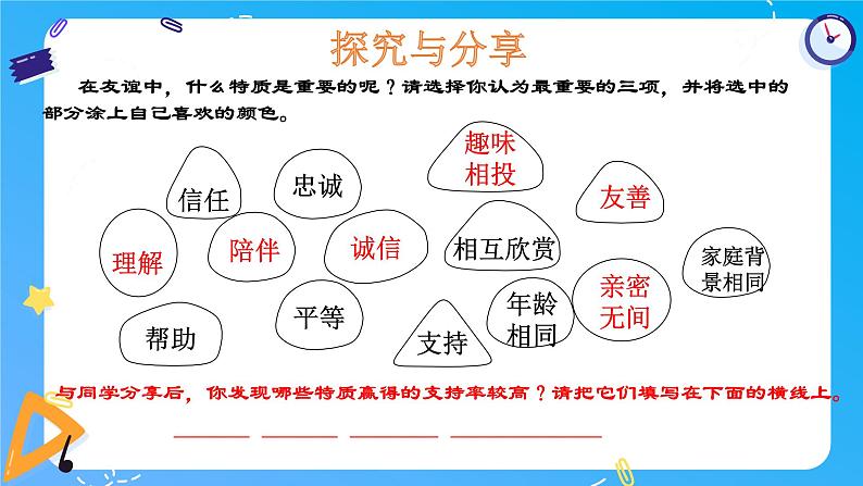 部编版道德与法治七年级上册 4.2 深深浅浅话友谊 同步课件+导学案+同步教案+同步练习04