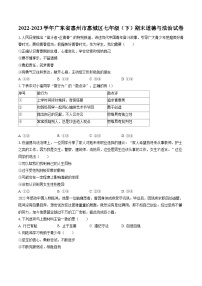 2022-2023学年广东省惠州市惠城区七年级（下）期末道德与法治试卷(含答案解析)