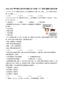 2022-2023学年浙江省台州市椒江区七年级（下）期末道德与法治试卷(含答案解析)