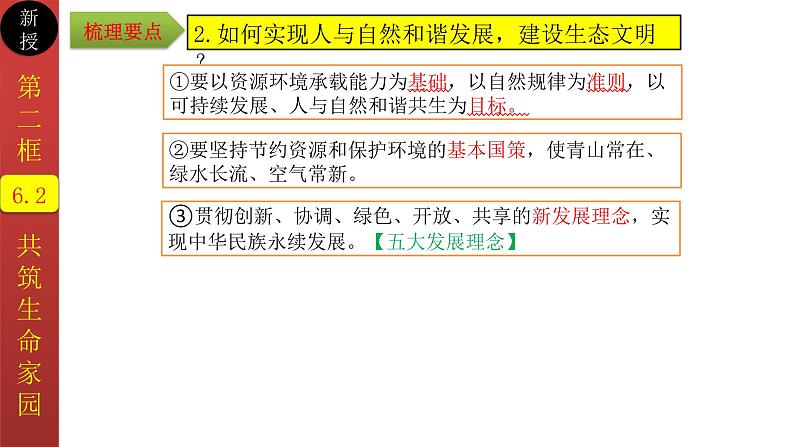 2023年秋部编道法九上：6.2共筑生命家园课件06