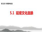 5.1 延续文化血脉  课件-2023-2024学年九年级道德与法治上册