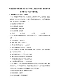 河南省新乡市原阳县2023-2024学年八年级上学期10月月考道德与法治试题