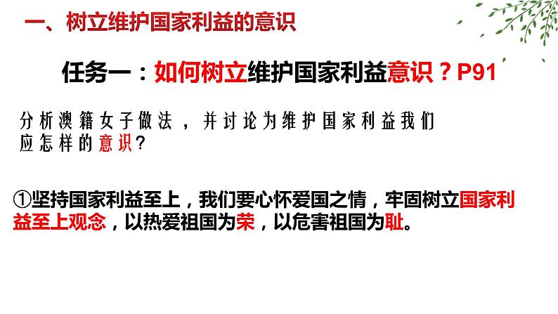 8.2 坚持国家利益至上 课件 2023-2024学年部编版道德与法治八年级上册06