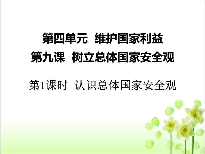 核心素养---9.1认识总体国家安全观（课件）2023-2024学年八年级道德与法治上册 （部编版）第3页