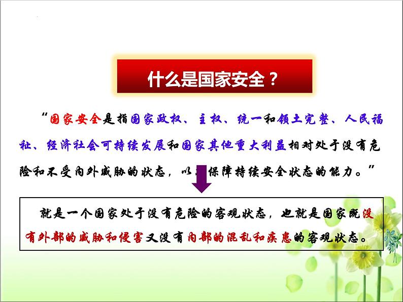 核心素养---9.1认识总体国家安全观（课件）2023-2024学年八年级道德与法治上册 （部编版）第8页