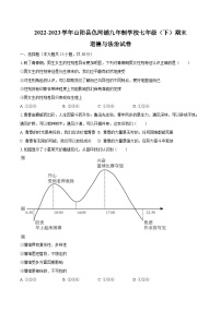 2022-2023学年陕西省商洛市山阳县色河铺九年制学校七年级（下）期末道德与法治试卷（含解析）