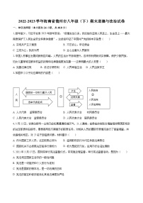 2022-2023学年海南省儋州市八年级（下）期末道德与法治试卷（含解析）