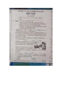 河北省沧州市肃宁县2023-2024学年九年级上学期期中考试道德与法治试题