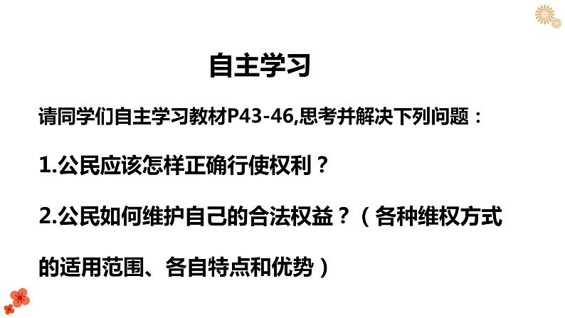 3.2 依法行使权利  课件第4页