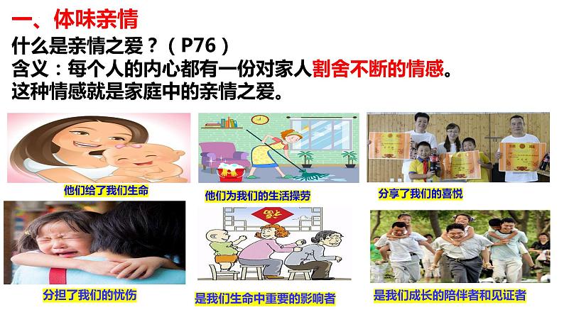 2023-2024学年部编版道德与法治七年级上册 7.2 爱在家人间 课件第4页