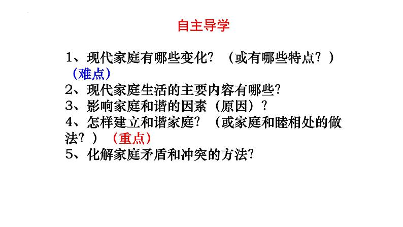 2023-2024学年部编版道德与法治七年级上册7.3 让家更美好 课件02