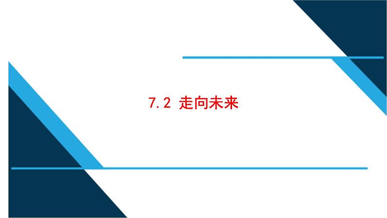 7.2 走向未来 课件-2022-2023学年部编版道德与法治九年级下册第1页