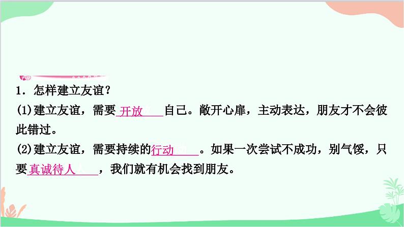 部编版道德与法治七年级上册第五课　交友的智慧第一课时　让友谊之树常青 课件07