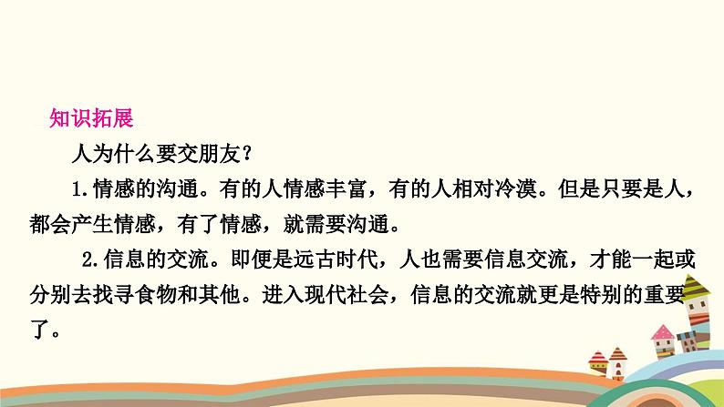 部编版道德与法治七年级上册第四课　友谊与成长同行第一课时　和朋友在一起 课件03