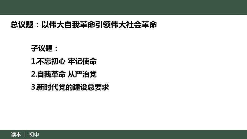 8.2 以伟大自我革命引领伟大社会革命（同步课件）《习近平新时代中国特色社会主义思想》 学生读本 （初中）04