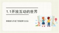 人教部编版九年级下册第一单元 我们共同的世界第一课 同住地球村开放互动的世界优质课件ppt