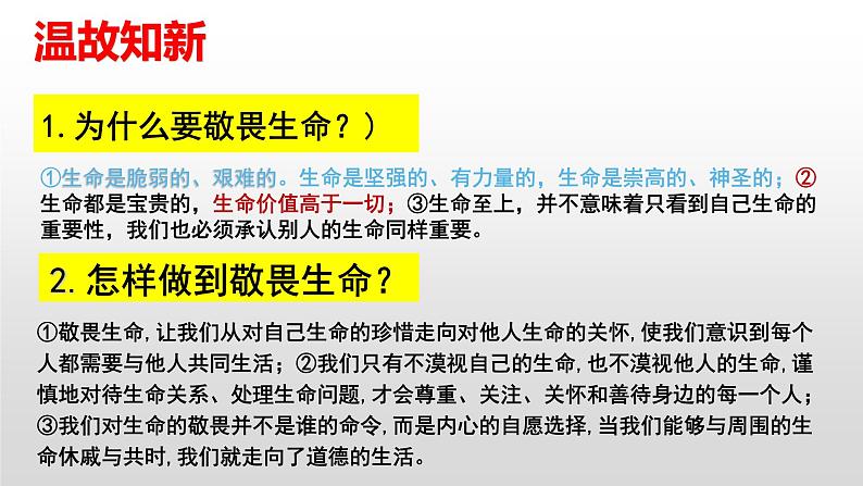 9.1 守护生命  同步课件-2023-2024学年七年级上册道德与法治 （部编版）第1页