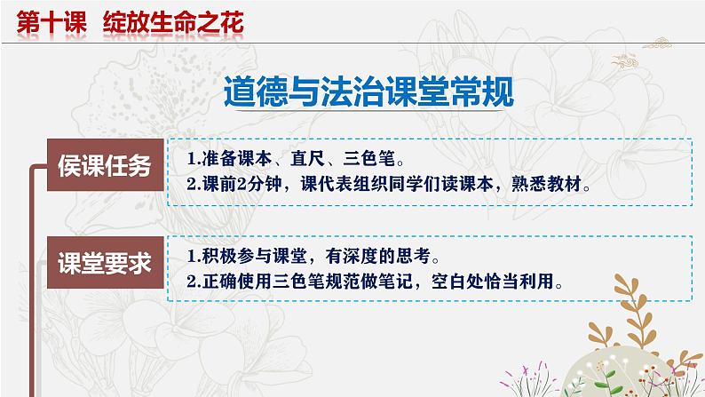 10.2活出生命的精彩 同步课件-2023-2024学年七年级上册道德与法治 （部编版）第1页