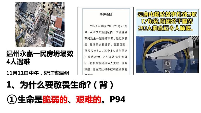 8.2敬畏生命   课件 2023-2024上学期 七年级道德与法治 统编版第5页