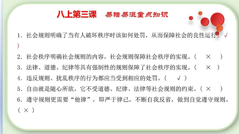 第二单元 遵守社会规则 【考点串讲课件】-2023-2024学年八年级道德与法治上学期期末考点全预测（部编版）07