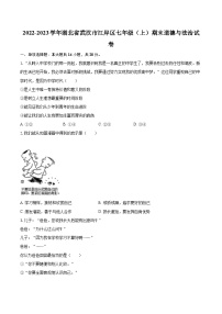 2022-2023学年湖北省武汉市江岸区七年级（上）期末道德与法治试卷（含详细答案解析）
