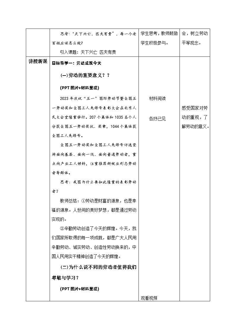 10.2天下兴亡 匹夫有责（教学设计）八年级道德与法治上册（部编版）第2页