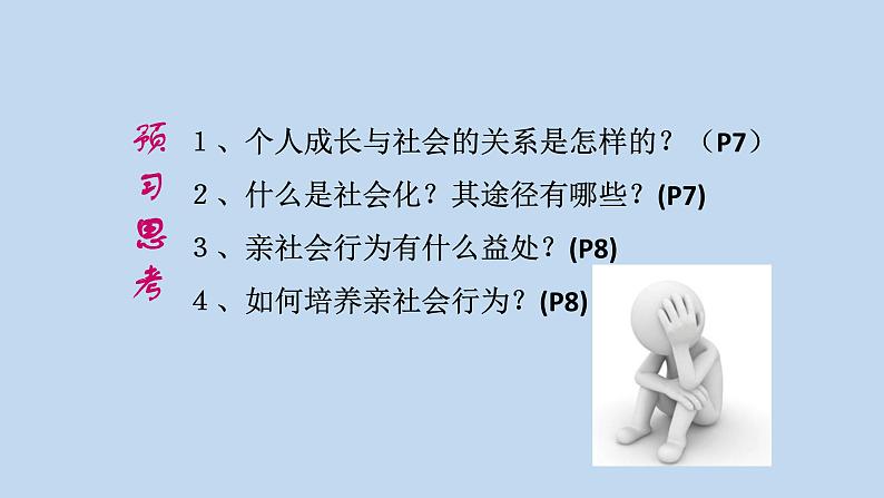 人教部编版八年级上册道德与法治第一课第二框在社会中成长课件04