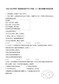 2022-2023学年广西贵港市桂平市八年级（上）期末道德与法治试卷（含详细答案解析）