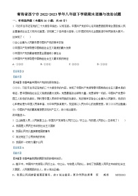 青海省西宁市2022-2023学年八年级下学期期末道德与法治试题（解析版）