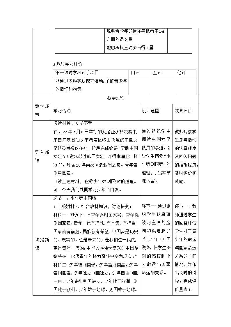 【新课标大单元】部编版九下道法 5.2 《少年当自强 》课件+教案+练习（含答案解析）02