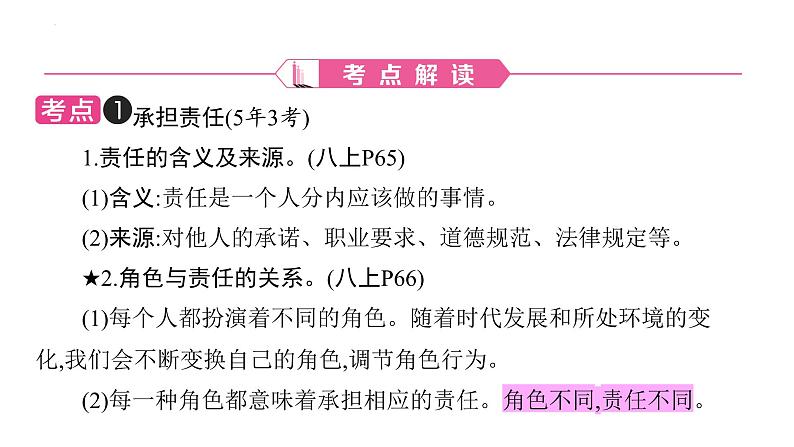 2024年广东中考道德与法治一轮考点梳理课件第八单元 承担责任 服务社会04