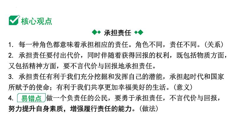2024年中考道德与法治一轮复习备考专题课件 勇担社会责任05
