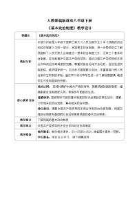 初中政治 (道德与法治)人教部编版八年级下册基本政治制度试讲课ppt课件