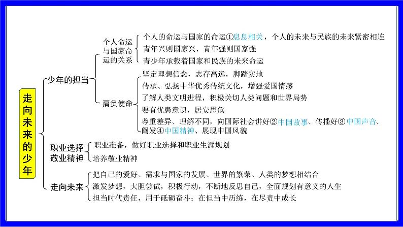 道法中考总复习 第一部分 教材知识精讲 九下 第三单元 走向未来的少年 PPT课件第4页